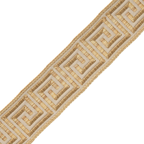 1 3/8&quot; ARISTOTLE GREEK KEY / 12 GOLDEN STRIE