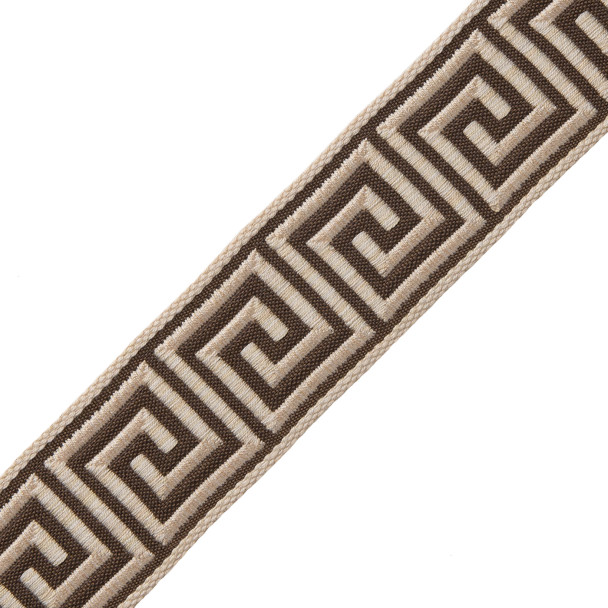 1 3/8&quot; ARISTOTLE GREEK KEY / 15 CHOCOLATE