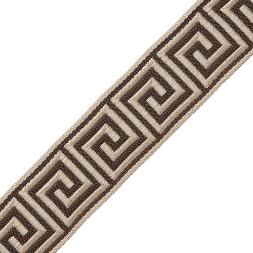 [SAMUELSONS-977-36057-15] 1 3/8" ARISTOTLE GREEK KEY / 15 CHOCOLATE